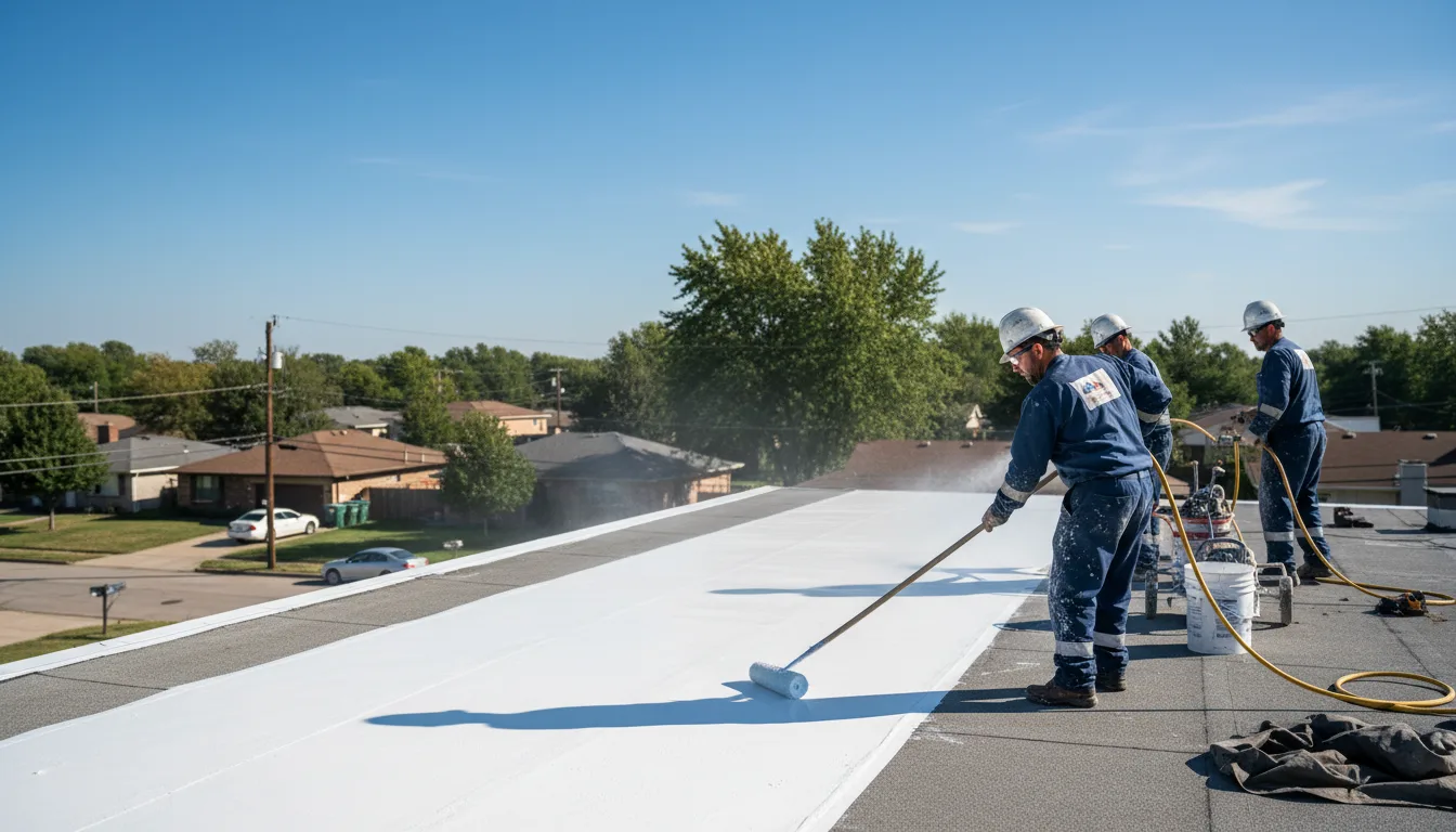 Commercial roof coating in Battle Ground, IN near me